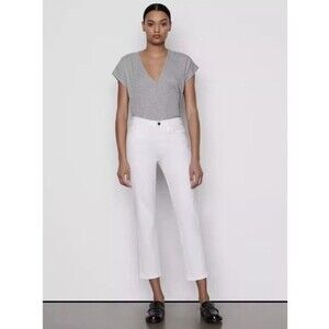 FRAME Denim White Jeans Le High Straight Womens Size 26 Inseam 27” Excellent
